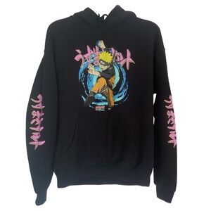 Anime Graphic Black Hoodie